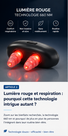 Lumière rouge et respiration : pourquoi cette technologie intrigue autant ?