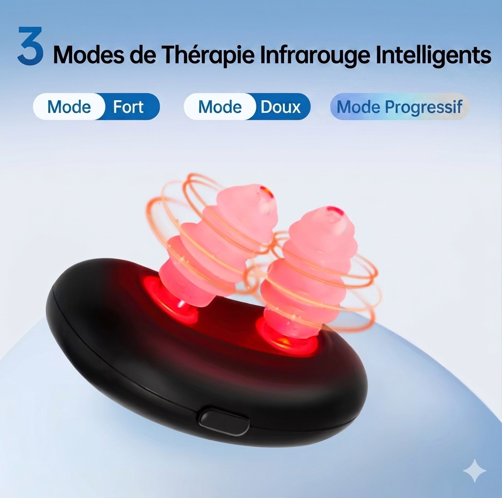 Appareil de soulagement nasal par lumière rouge Novea
