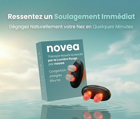 Appareil de soulagement nasal par lumière rouge Novea
