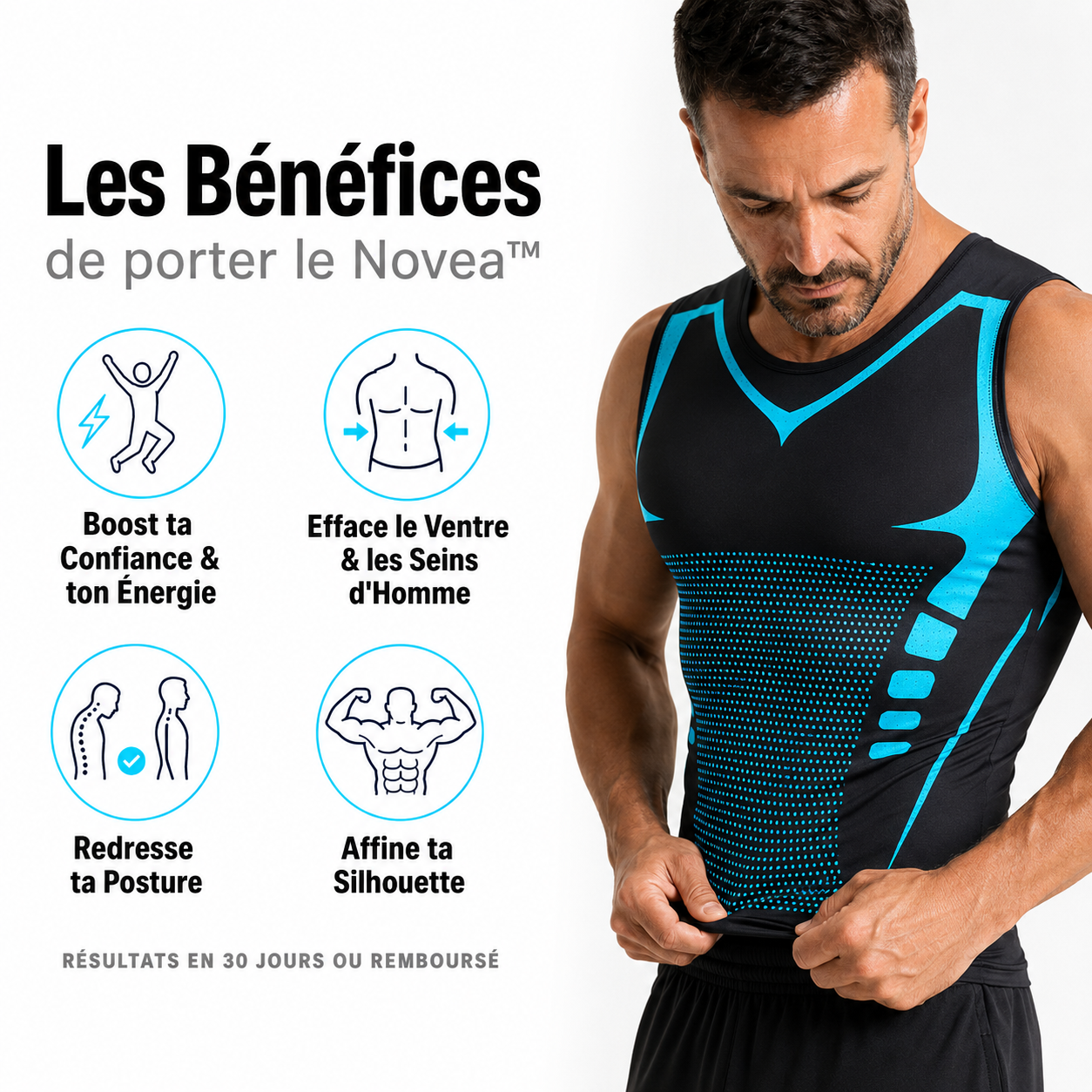 Novea™ | Débardeur de Compression Gainant