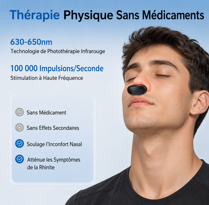 Appareil de soulagement nasal par lumière rouge Novea